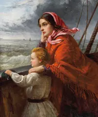 Thomas Brooks, England Farewell: The Emigrant's Departure 1864, 1864, oil on canvas