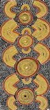 Mick Namarari Tjapaltjarri, Kangaroo Dreaming (1971), 1971, synthetic polymer paint on composition board
