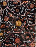 Johnny Warangkula Tjupurrula, Women's Camp (1973), 1973, synthetic polymer paint on canvasboard