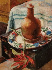 Freda Robertshaw, Interior, Mosman (1945), 1945, oil on wood
