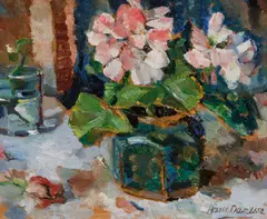 Bessie Davidson, Still Life (1930s), oil on board