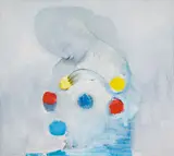 Reverie (1963) by Charles Blackman, 1963, oil on canvas, sold Apr 2021