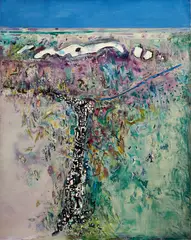 Fred Williams, Guthega Landscape (1975), 1975, oil on canvas