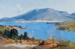 Arthur Streeton, Hobart 1938, 1938, oil on canvas