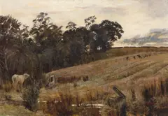 Frederick McCubbin, Winter at Nunawading 1886, 1886, oil on canvas