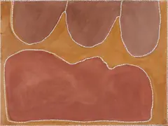 Rover Thomas, Ngayadi Ngayadi Country 1989, 1989, natural earth pigments and natural binders on canvas
