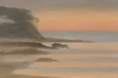 Clarice Beckett, Sunset, Beaumaris, oil on board
