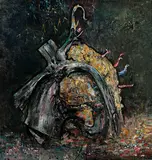 Fred Williams, Tree Stump (1977), 1977, oil on canvas