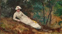 Frederick McCubbin, (A Quiet Study) (1886), 1886, oil on canvas