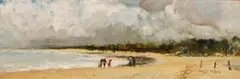 Early Morning, Mornington by Walter Withers, oil on canvas on board, sold Nov 2020