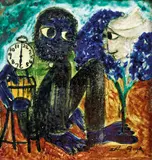 Arthur Boyd, Bridegroom and Bride (1957-1958), 1957-1958, earthenware