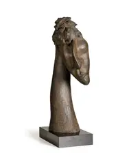 Joel Elenberg, Anna (1979), 1979, bronze and black Belgian marble, edition of 6, plus 2 artist's proofs