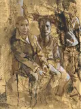 Donald Friend, Three Figure Studies (1965)