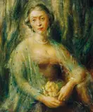 William Dobell, Lady Lloyd Jones (1951), 1951, oil on composition board