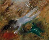 Arthur Boyd, Lovers and Frog (Falling Figure) (1961)