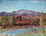 Lloyd Rees, Western Landscape 1958-1961, 1958-1961, oil on canvas