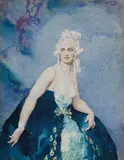 Norman Lindsay, The Peacock Robe 1929, 1929, watercolour on paper