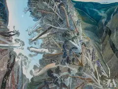 William Robinson, Back Creek Gorge to the Coomera 1994, 1994, oil on canvas