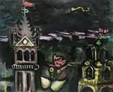 Albert Tucker, Image of Modern Evil (1944), 1944, gouache and ink on paper
