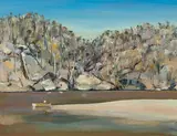 Arthur Boyd, The Prawn Fisherman on Bundanon Beach