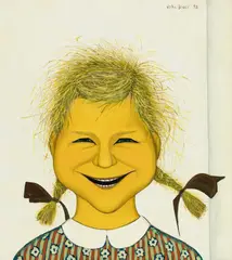 John Brack, Laughing Child 1958, 1958, oil on canvas