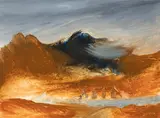 Tasmania 1984 by Sidney Nolan, 1984, oil on composition board, sold Jun 2020