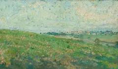 E. Phillips Fox, (Picardy Landscape), oil on canvas