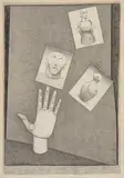 John Brack, Study for A Hand with the Etruscans 1975, 1975, conté on paper