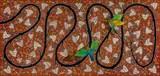 Lin Onus, Wirrirr Wirrirr (Rainbow Birds) (1988)