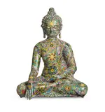 Gonkar Gyatso, Endless Knot 2011, 2011, stickers, paper collage and pencil on resin cast sculpture, unique