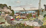 Cressida Campbell, Garden Island 1990