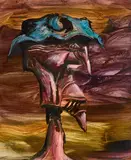 Albert Tucker, Pioneer 1 1968, 1968, synthetic polymer paint on composition board
