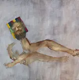 Ned Kelly I 1962 by Sidney Nolan, 1962, synthetic polymer paint on composition board, offered Nov 2019