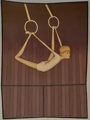 John Brack, On the Rings 1975, 1975, oil on canvas