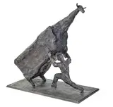 John Kelly, Man Lifting Cow 2014, 2014, bronze, edition 6 of 9
