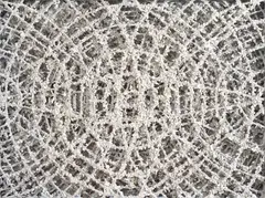 Asher Bilu, Finite Chips 1989-2011, 1989-2011, resin and pigments on board