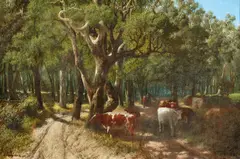 William Ford, Yarra Flats 1873, 1873, oil on canvas