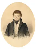 Ludwig Becker, Peter Essler von Soll 1834, 1834, watercolour and pencil on card