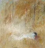 Figures in a Dry Landscape (1969) by Arthur Boyd, 1969, oil on canvas, offered Nov 2019