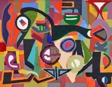 Robert Klippel, Untitled 1992, 1992, synthetic polymer paint and collage on paper on canvas
