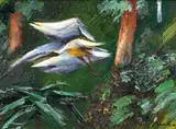 Albert Tucker, Ibis Flying (circa 1970)