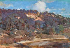 (Mining Scene) 1904 by Percy Lindsay, 1904, oil on canvas, sold Oct 2019