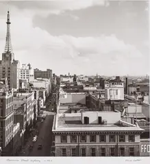 Olive Cotton, Clarence Street, Sydney 1942, 1942, gelatin silver print, printed later