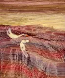 Leda and the Swan 1960 by Sidney Nolan, 1960, oil on card, sold Oct 2019