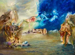 James Gleeson, The Dream of Galileo 1998, 1998, oil on canvas