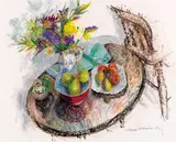 William Robinson, Masons Jug with Fruit and Flowers 2011