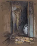 William Robinson, Nude in Doorway, Birkdale (1972)