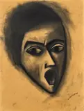 Robert Dickerson, Abel (1979), 1979, charcoal on paper on composition board