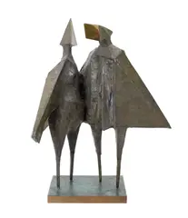 Lynn Chadwick, Winged Figures II (1975), 1975, bronze, edition 4 of 9