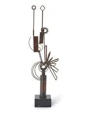 Robert Klippel, No. 264 (1970), 1970, brazed and welded steel, geometric sections, found objects